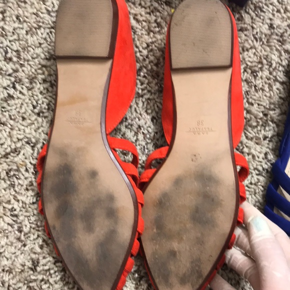 Zara flats in orange size 7,5 or 38 euro, used - Picture 3 of 3